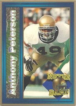 1993 Notre Dame Fighting Irish #NNO Anthony Peterson Front