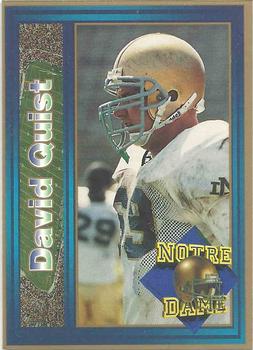 1993 Notre Dame Fighting Irish #NNO David Quist Front