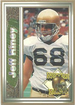 1993 Notre Dame Fighting Irish #NNO Jeff Riney Front