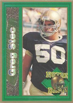 1993 Notre Dame Fighting Irish #NNO Greg Stec Front