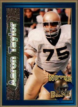 1993 Notre Dame Fighting Irish #NNO Aaron Taylor Front