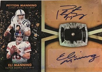 2018 Panini Gold Standard - Super Bowl Diamond Signatures Dual #SBD-14 Peyton Manning / Eli Manning Front