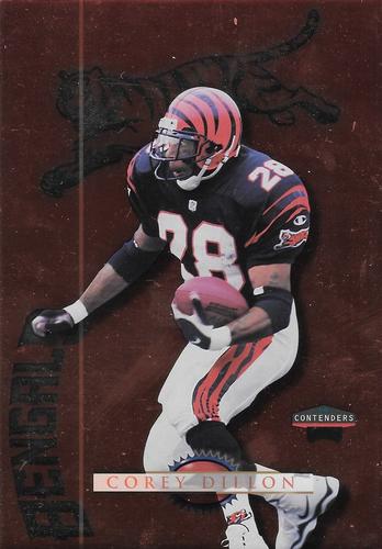 1998 Playoff Contenders - Checklists 3x5 #7 Corey Dillon Front