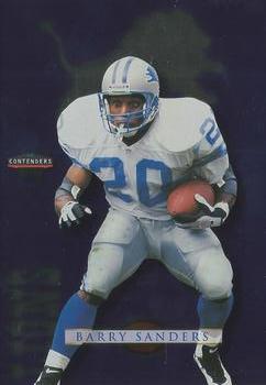 1998 Playoff Contenders - Checklists 3x5 #10 Barry Sanders Front