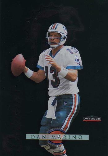 1998 Playoff Contenders - Checklists 3x5 #15 Dan Marino Front