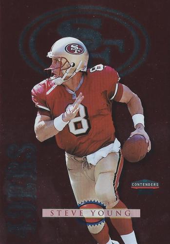 1998 Playoff Contenders - Checklists 3x5 #25 Steve Young Front