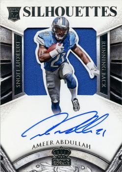 2015 Panini Crown Royale - Rookie Silhouettes Signatures #202 Ameer Abdullah Front