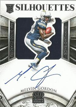 2015 Panini Crown Royale - Rookie Silhouettes Signatures #228 Melvin Gordon Front