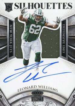 2015 Panini Crown Royale - Rookie Silhouettes Signatures #224 Leonard Williams Front