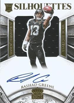 2015 Panini Crown Royale - Rookie Silhouettes Signatures Gold #232 Rashad Greene Front