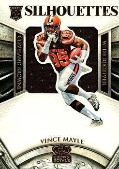 2015 Panini Crown Royale - Rookie Silhouettes Signatures Gold #241 Vince Mayle Front