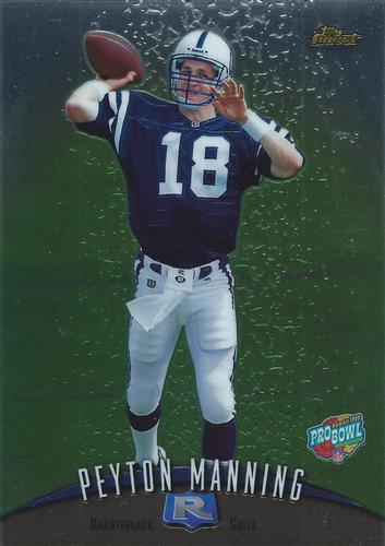 1998-99 Finest Pro Bowl Jumbos #6 Peyton Manning Front