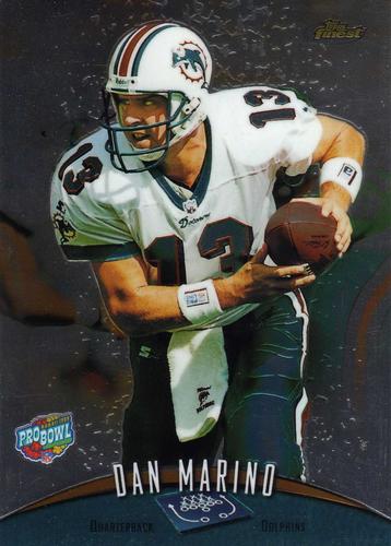 1998-99 Finest Pro Bowl Jumbos #9 Dan Marino Front