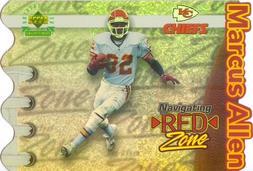 1997 Upper Deck Authenticated Navigating the Red Zone #2 Marcus Allen Front