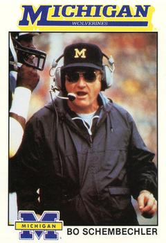 1989 Michigan Wolverines All-Time Team #5 Bo Schembechler Front