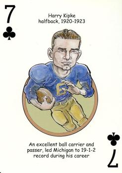 2006 Hero Decks Michigan Wolverines Football Heroes Playing Cards #7♣ Harry Kipke Front