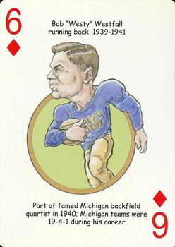 2006 Hero Decks Michigan Wolverines Football Heroes Playing Cards #6♦ Bob Westfall Front