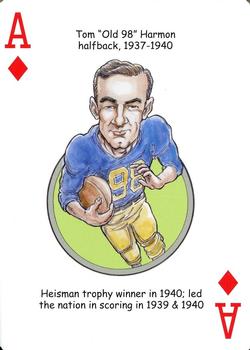 2006 Hero Decks Michigan Wolverines Football Heroes Playing Cards #A♦ Tom Harmon Front