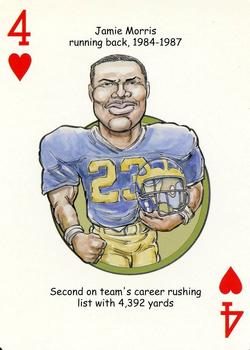 2006 Hero Decks Michigan Wolverines Football Heroes Playing Cards #4♥ Jamie Morris Front
