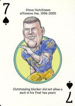 2006 Hero Decks Michigan Wolverines Football Heroes Playing Cards #7♠ Steve Hutchinson Front