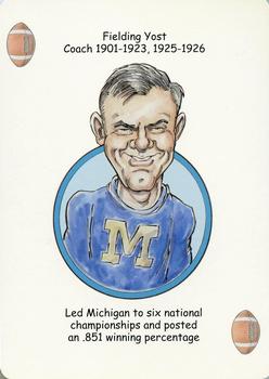 2006 Hero Decks Michigan Wolverines Football Heroes Playing Cards #NNO Fielding Yost Front