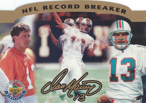 1996 Upper Deck Authenticated Dan Marino NFL Record Breaker #NNO Dan Marino Front