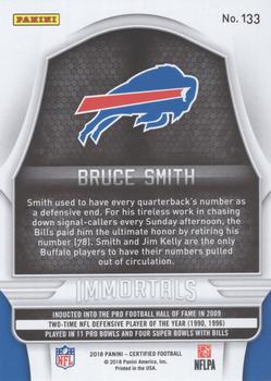 2018 Panini Certified - Mirror Silver #133 Bruce Smith Back