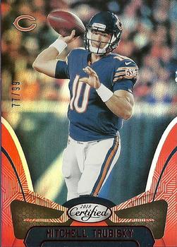 2018 Panini Certified - Mirror Red #4 Mitchell Trubisky Front