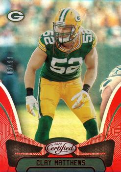 2018 Panini Certified - Mirror Red #59 Clay Matthews Front