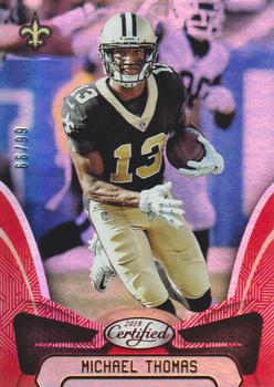 2018 Panini Certified - Mirror Red #82 Michael Thomas Front