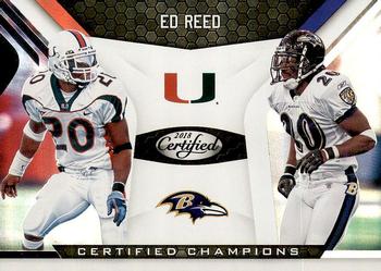 2018 Panini Certified - Certified Champions #8 Ed Reed Front