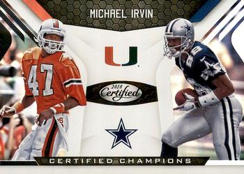 2018 Panini Certified - Certified Champions #10 Michael Irvin Front