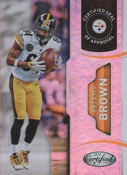 2018 Panini Certified - Certified Seal of Approval #4 Antonio Brown Front