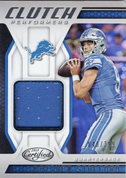 2018 Panini Certified - Clutch Performers #CP-MS Matthew Stafford Front