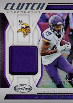 2018 Panini Certified - Clutch Performers #CP-SD Stefon Diggs Front