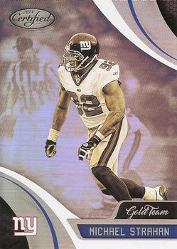 2018 Panini Certified - Gold Team #GT-MIS Michael Strahan Front