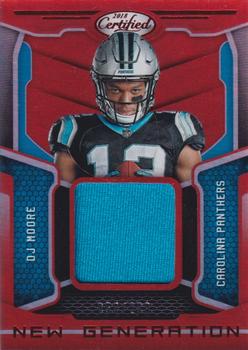 2018 Panini Certified - New Generation Jerseys Mirror Red #27 DJ Moore Front
