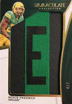 2018 Panini Immaculate Collection Collegiate - Nameplate Nobility #3 Royce Freeman Front