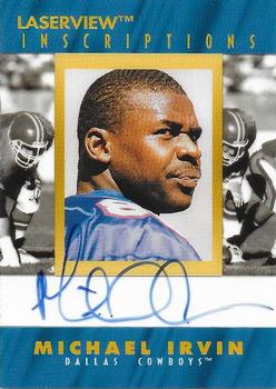 1996 Pinnacle Laser View - Inscriptions Promos #NNO Michael Irvin Front