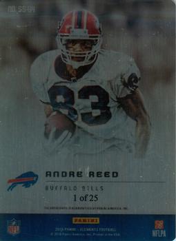 2018 Panini Elements - Gold Signatures #SS-64 Andre Reed Back