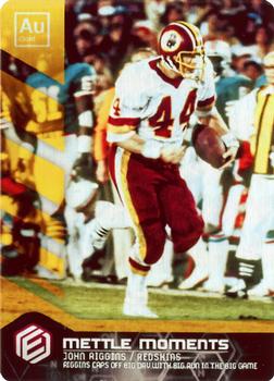 2018 Panini Elements - Mettle Moments Vertical Gold #8 John Riggins Front