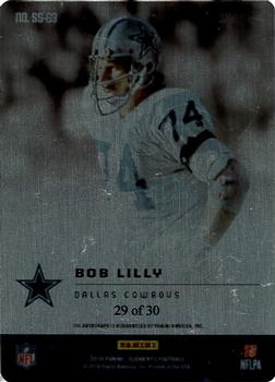 2018 Panini Elements - Steel Signatures #SS-63 Bob Lilly Back