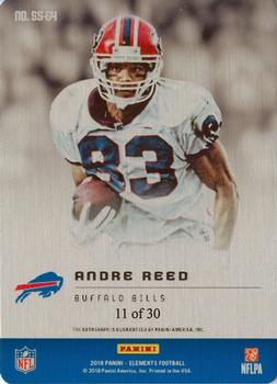 2018 Panini Elements - Steel Signatures #SS-64 Andre Reed Back
