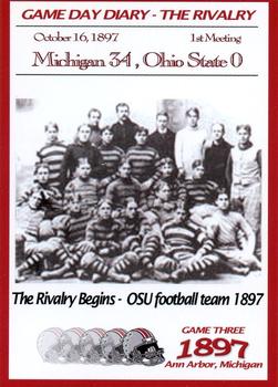 2004-09 TK Legacy Ohio State Buckeyes - Game Day Diary - The Rivalry Ohio State #GR1897 1st Meeting Front
