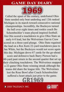 2004-09 TK Legacy Ohio State Buckeyes - Game Day Diary - The Rivalry Ohio State #GR1969 66th Meeting Back