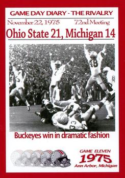 2004-09 TK Legacy Ohio State Buckeyes - Game Day Diary - The Rivalry Ohio State #GR1975 72nd Meeting Front