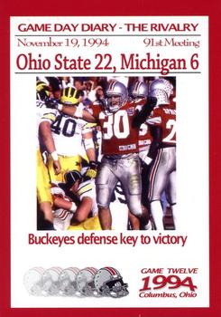 2004-09 TK Legacy Ohio State Buckeyes - Game Day Diary - The Rivalry Ohio State #GR1994 91st Meeting Front