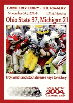 2004-09 TK Legacy Ohio State Buckeyes - Game Day Diary - The Rivalry Ohio State #GR2004 101st Meeting Front