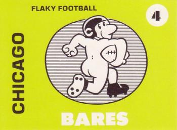 1975 Laughlin Flaky Football #4 Chicago Bares Front