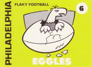 1975 Laughlin Flaky Football #6 Philadelphia Eggles Front